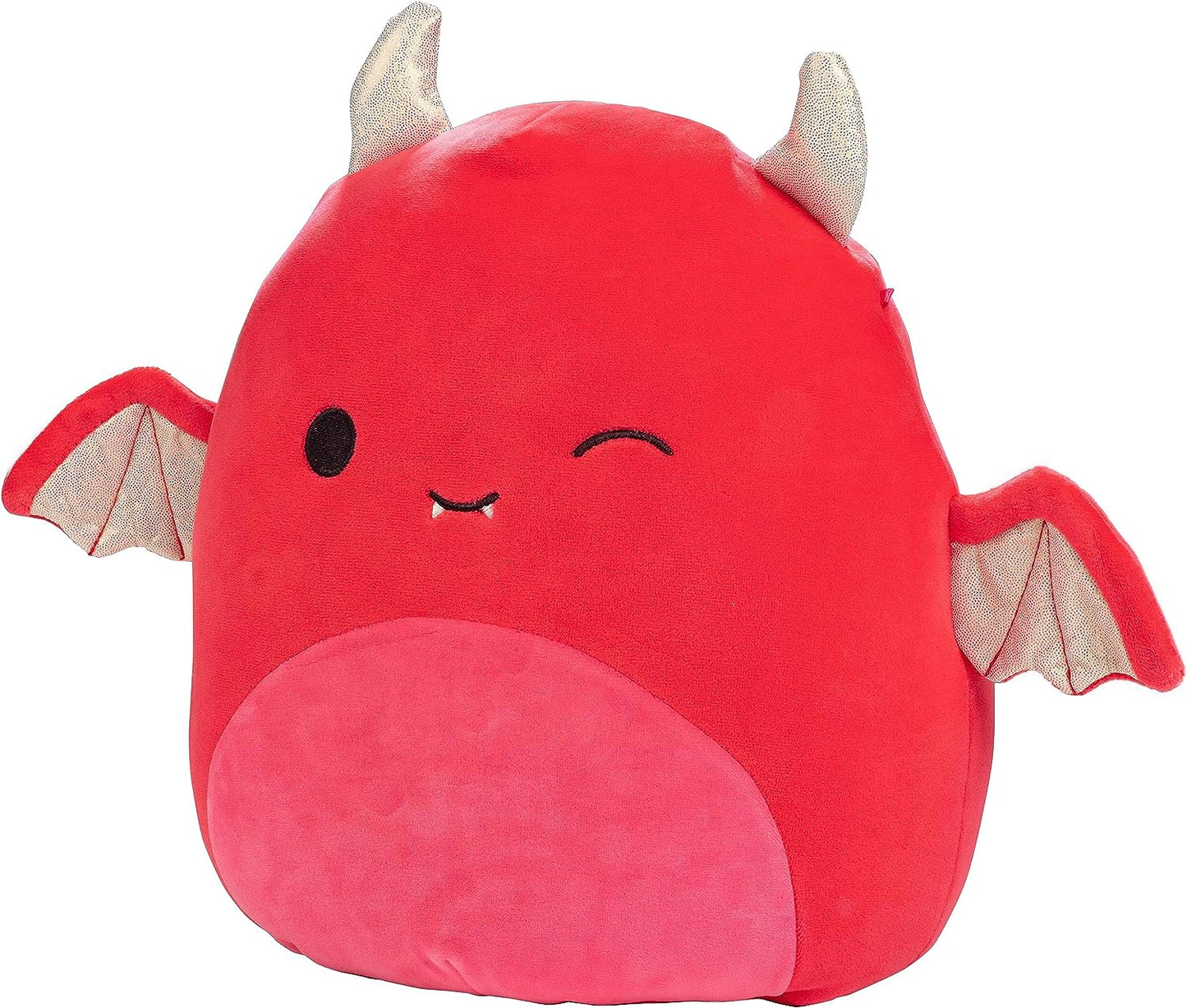 Squishmallows Karlie the Devil Bat Winking Eye with Gold Shimmering Horns & Wings 12" 2023 Halloween Collection Stuffed Plush