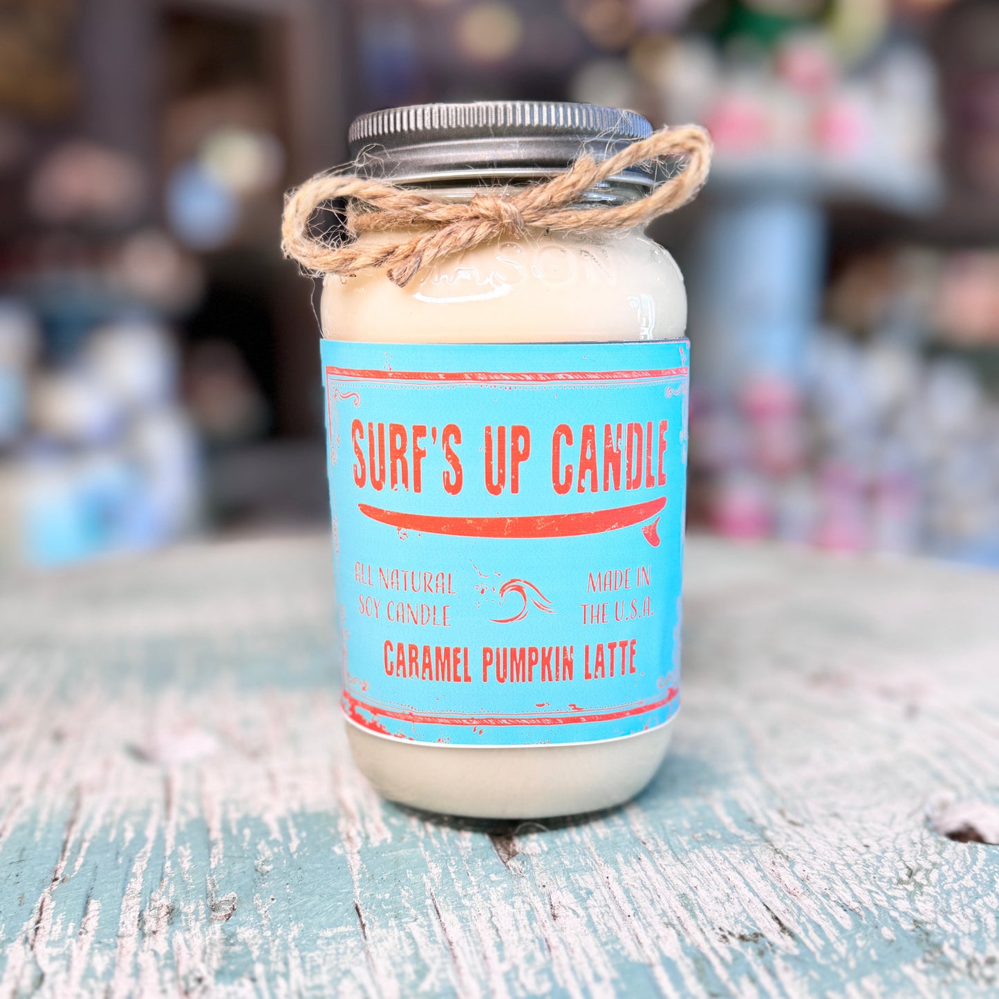 Caramel Pumpkin Latte Mason Jar Candle - Original Collection