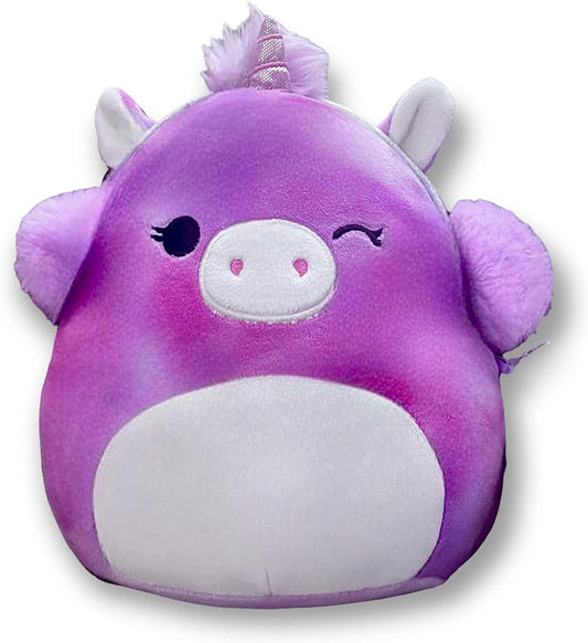 Squishmallows Rare Lola the Unicorn with Earmuffs 7" Stuffed Plush