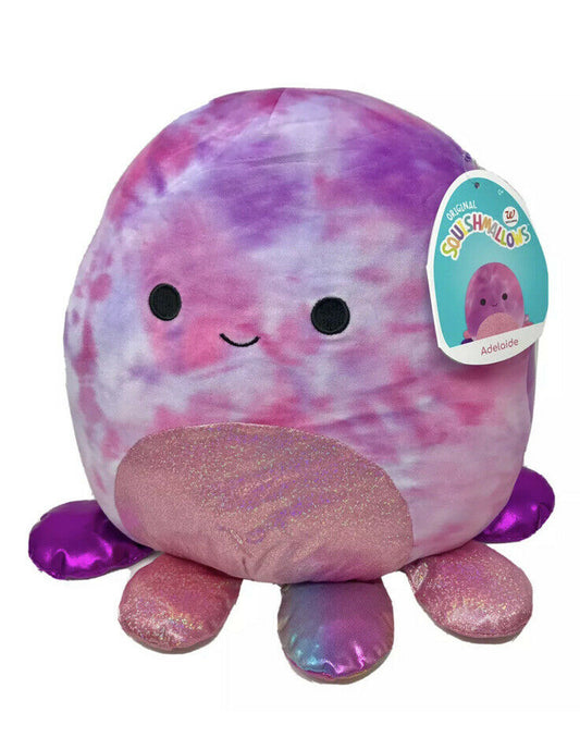 Squishmallows Adelaide Octopus Shimmer Tie-Dye 12 inch Plush Animal