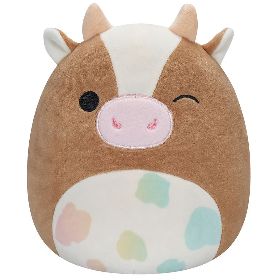 Squishmallows Griella The Cow Winking with Pastel Spotted Belly 5" 2023 Easter Collection Stuffed Plush