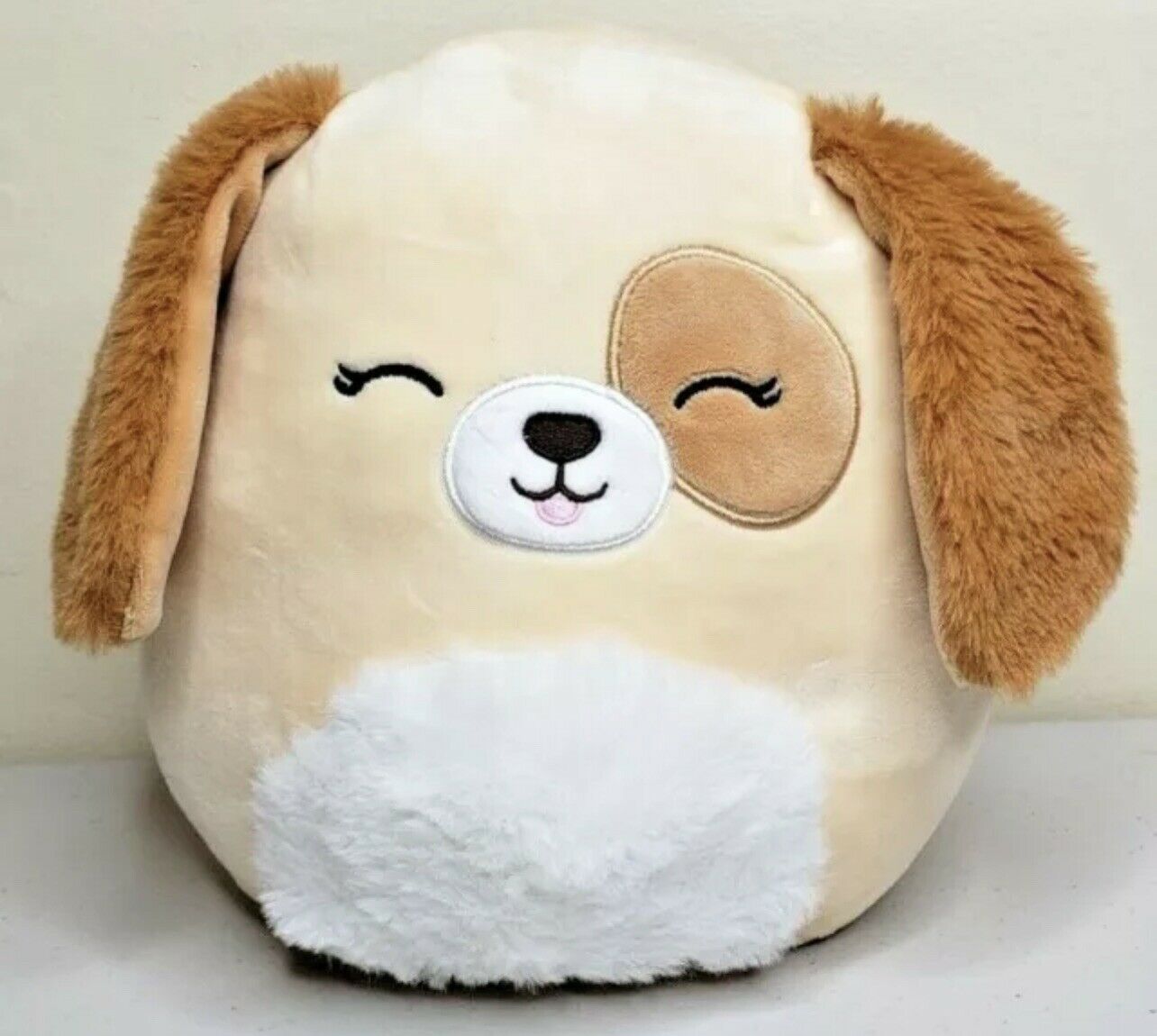 Squishmallows Harris the Tan Dog with Fluffy Ears and Belly 11" Stuffed Plush