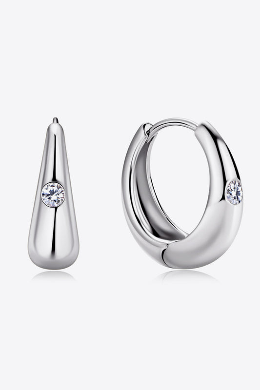 Moissanite 925 Sterling Silver Earrings