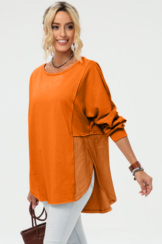 Double Take Long Sleeve High-Low T-Shirt