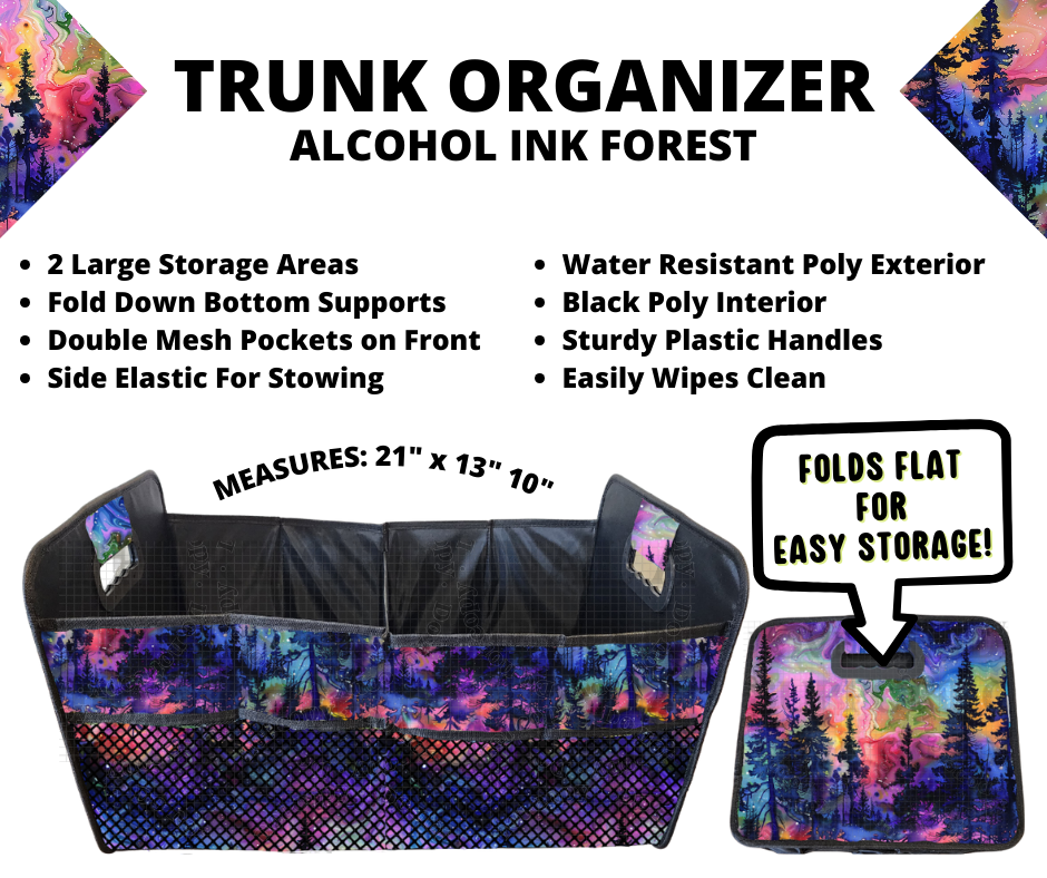 Preorder! Closes 3/10. ETA June. Alcohol Ink Forest Trunk Organizer