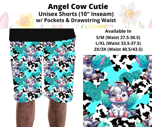 Preorder! Closes 3/17. ETA June. Angel Cow Cutie Unisex Shorts