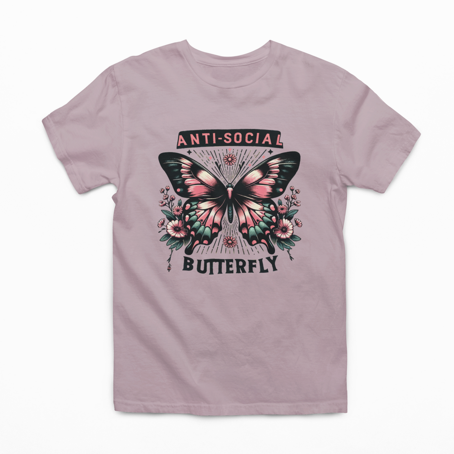 Anti-Social Butterfly Graphic Tee