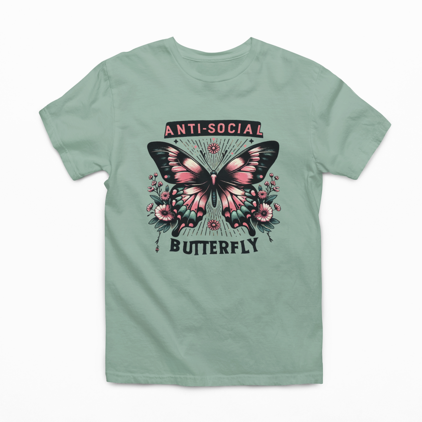 Anti-Social Butterfly Graphic Tee