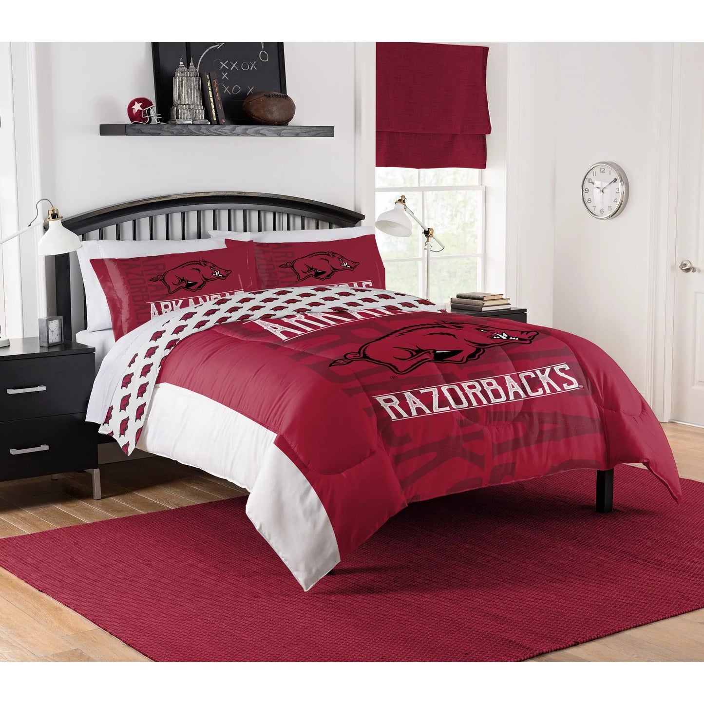 Arkansas Razorbacks Modern Take Queen Comforter Set