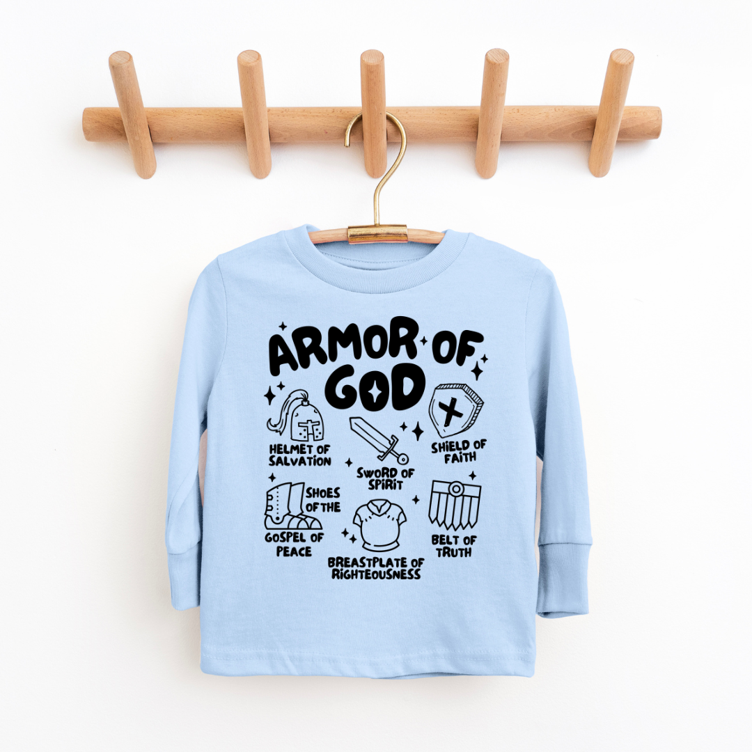 Armor Of God Youth & Toddler Long Sleeve Graphic Tee