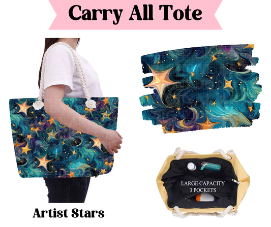 Preorder! Closes 3/31. ETA June. Artist Stars Carry All Tote