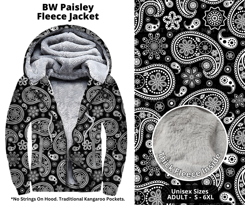 Preorder! Closes 10/21. ETA Jan. BW Paisley Jackets