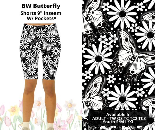 Preorder! Closes 3/17. ETA June. BW Butterfly 9" Inseam Shorts w/wo Pockets