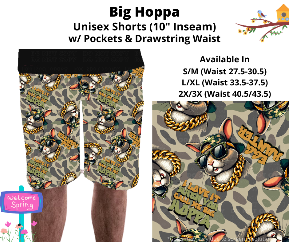 Preorder! Closes 1/20. ETA April. Big Hoppa Unisex Shorts