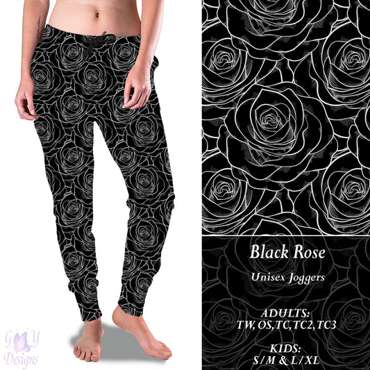 Black Rose Full Joggers Preorder Closes 11/13 ETA 6-8 weeks