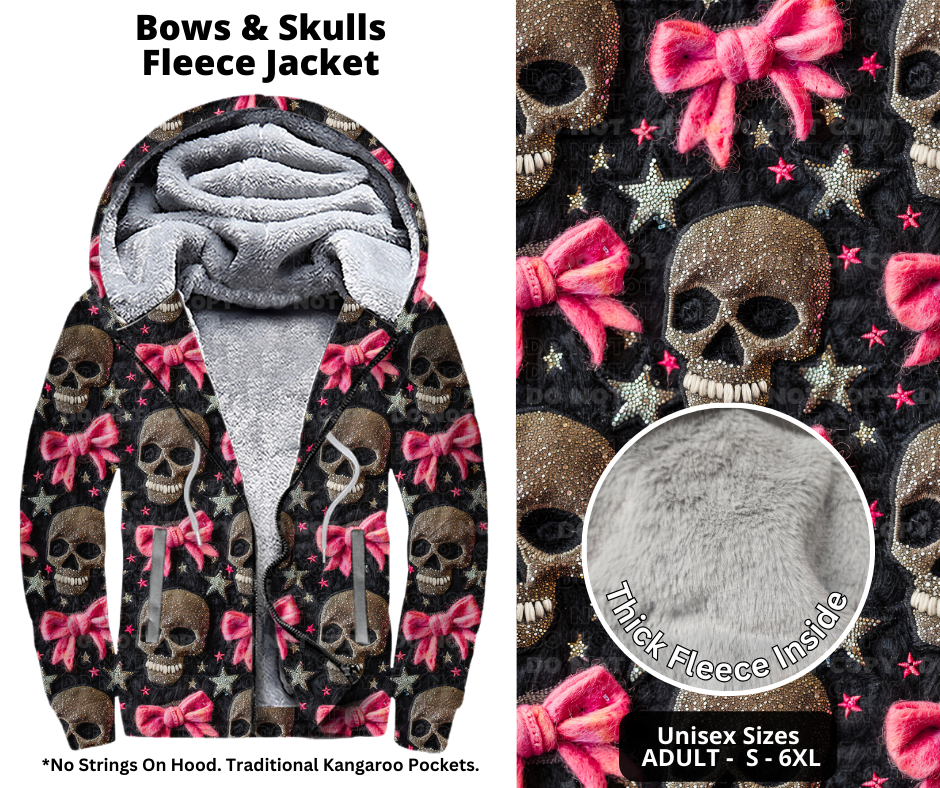 Preorder! Closes 10/21. ETA Jan. Bows & Skulls Jackets