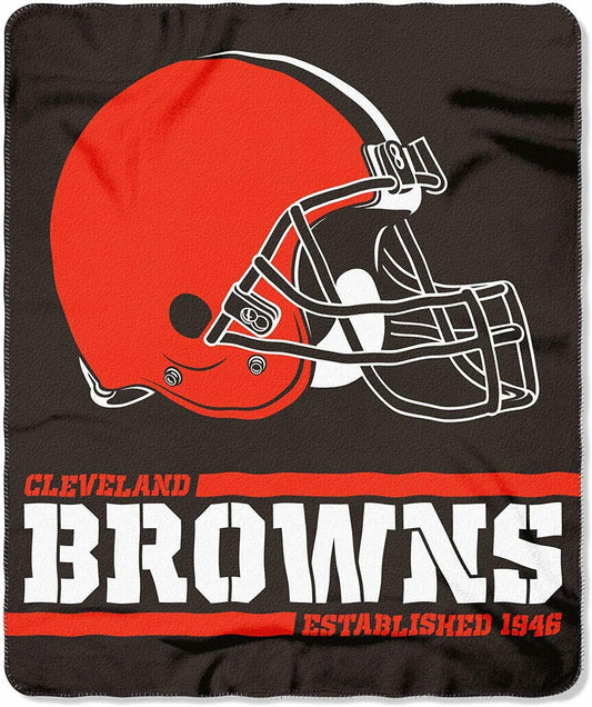 Cleveland Browns NFL Split Wide Fleece Blanket 50" x 60"