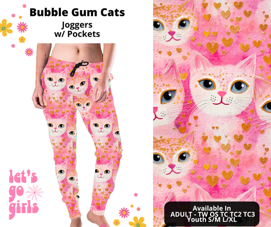 Preorder! Closes 12/16. ETA Feb. Bubble Gum Cats Joggers