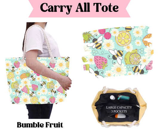 Preorder! Closes 3/31. ETA June. Bumble Fruit Carry All Tote