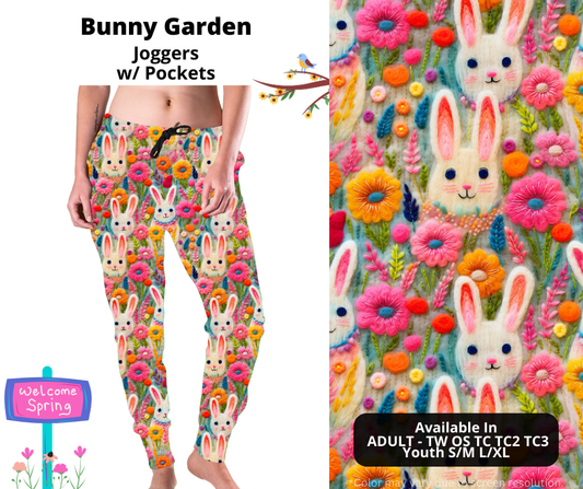 Preorder! Closes 1/20. ETA April. Bunny Garden Joggers