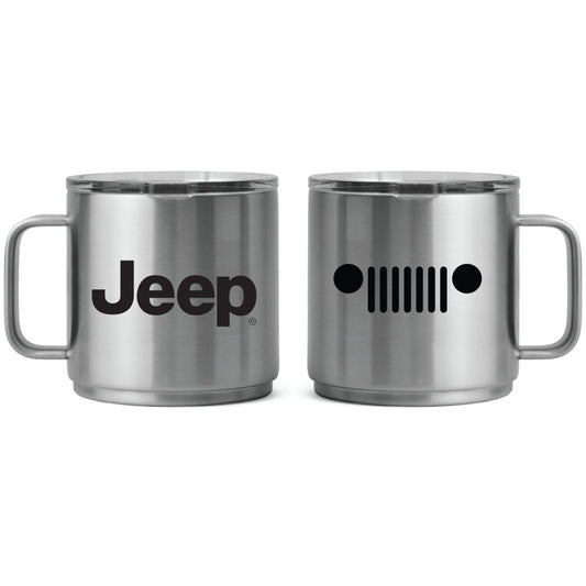 Camper Mug - Jeep Insulated - Silver