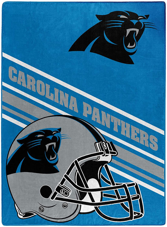 Carolina Panthers Slant Raschel Throw Blanket 60x80"