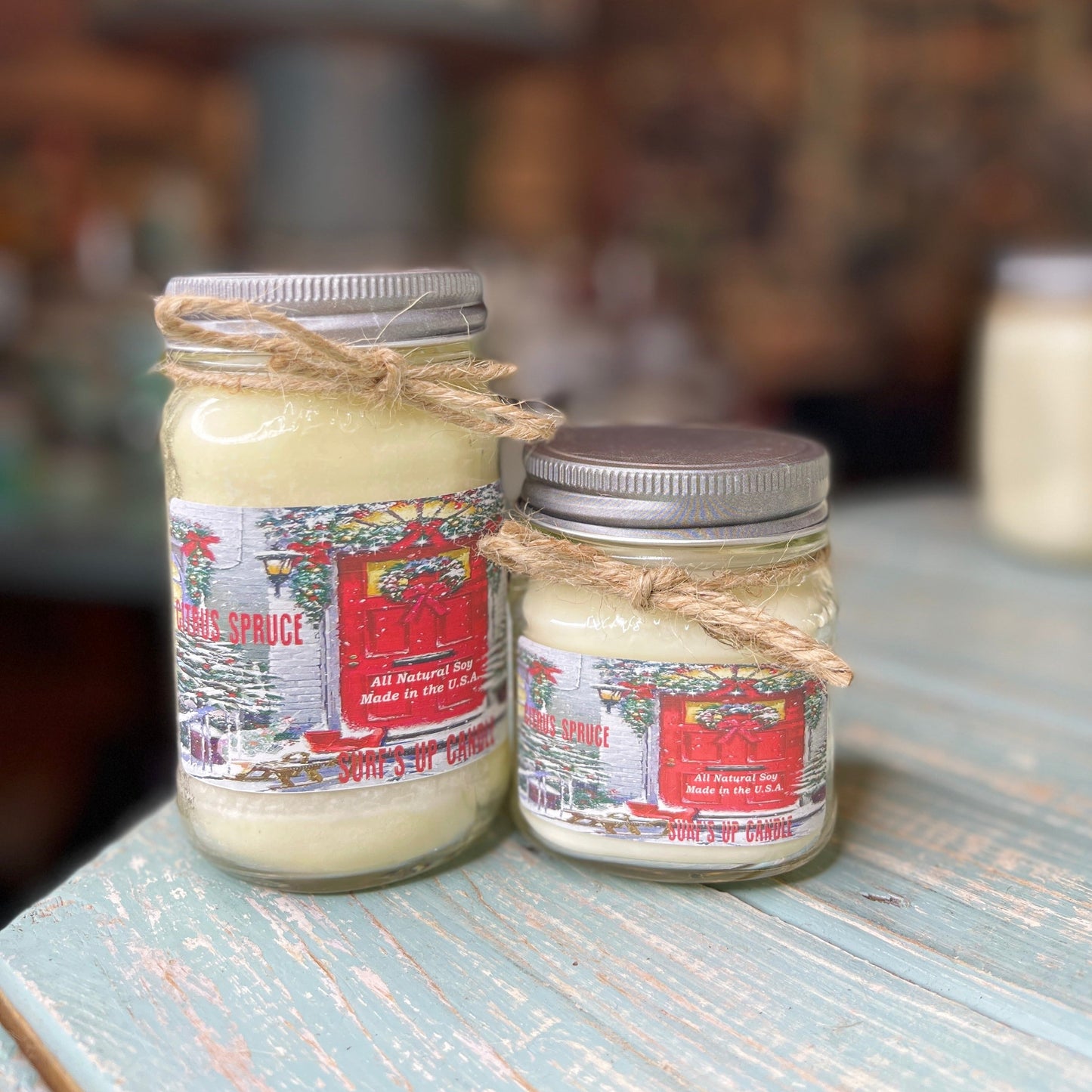 Citrus Spruce Mason Jar Candle - Vintage Collection