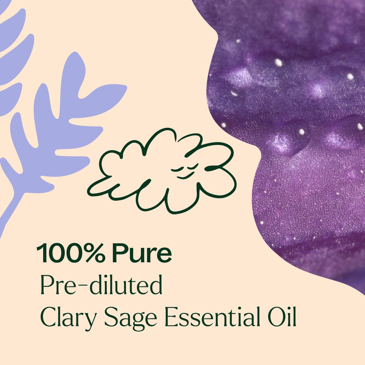 Clary Sage Essential Oil Pre-Diluted Roll-On