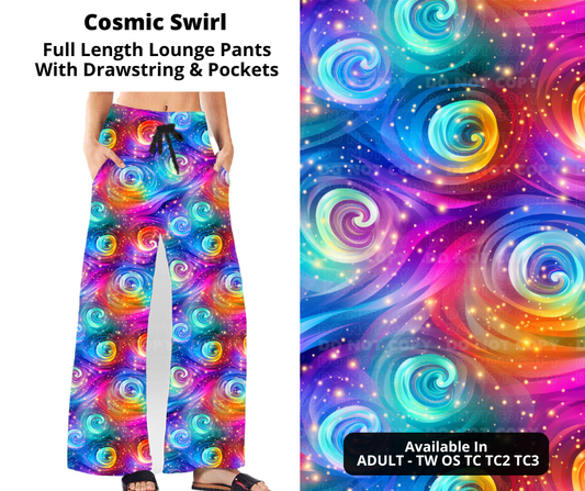 Preorder! Closes 10/31. ETA Jan. Cosmic Swirl Full Length Lounge Pants