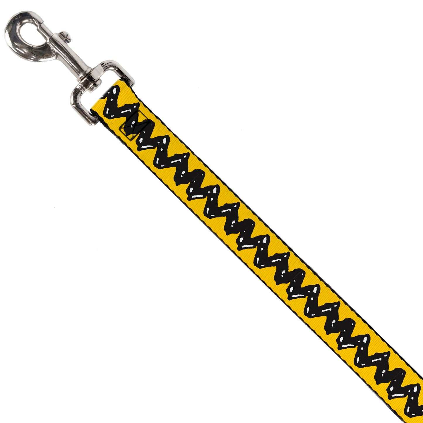 Dog Leash - Peanuts Charlie Brown Zig Zag Stripe Yellow/Black