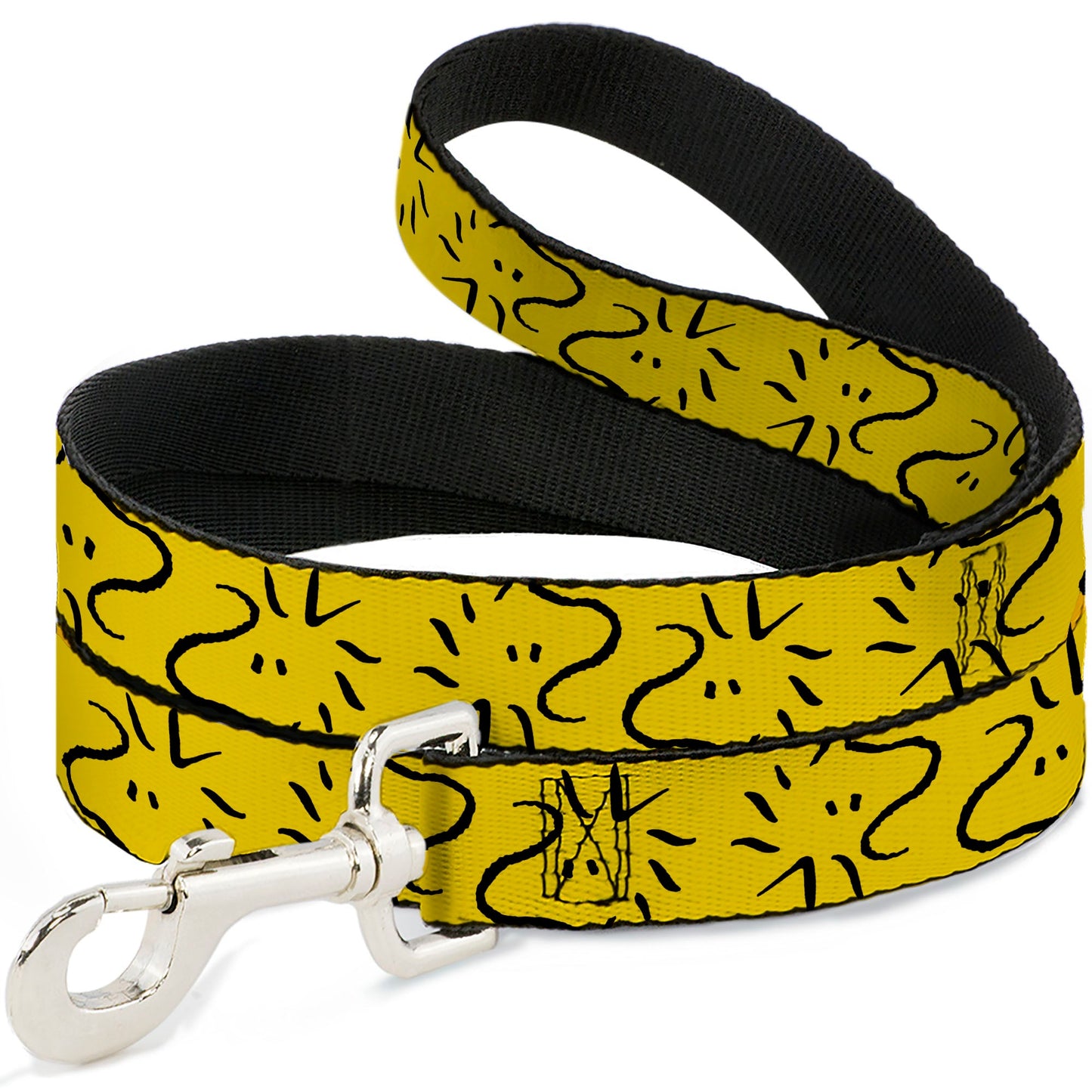 Dog Leash - Peanuts Woodstock Line Face Line Art Yellow/Black