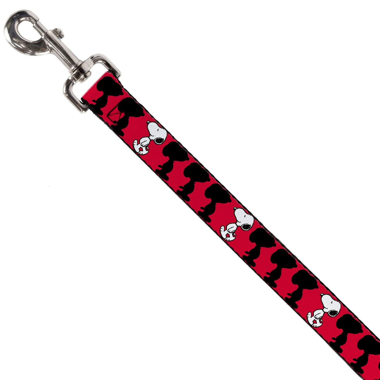 Dog Leash - Peanuts Snoopy Walking/Silhouette Pose Red/Black/White