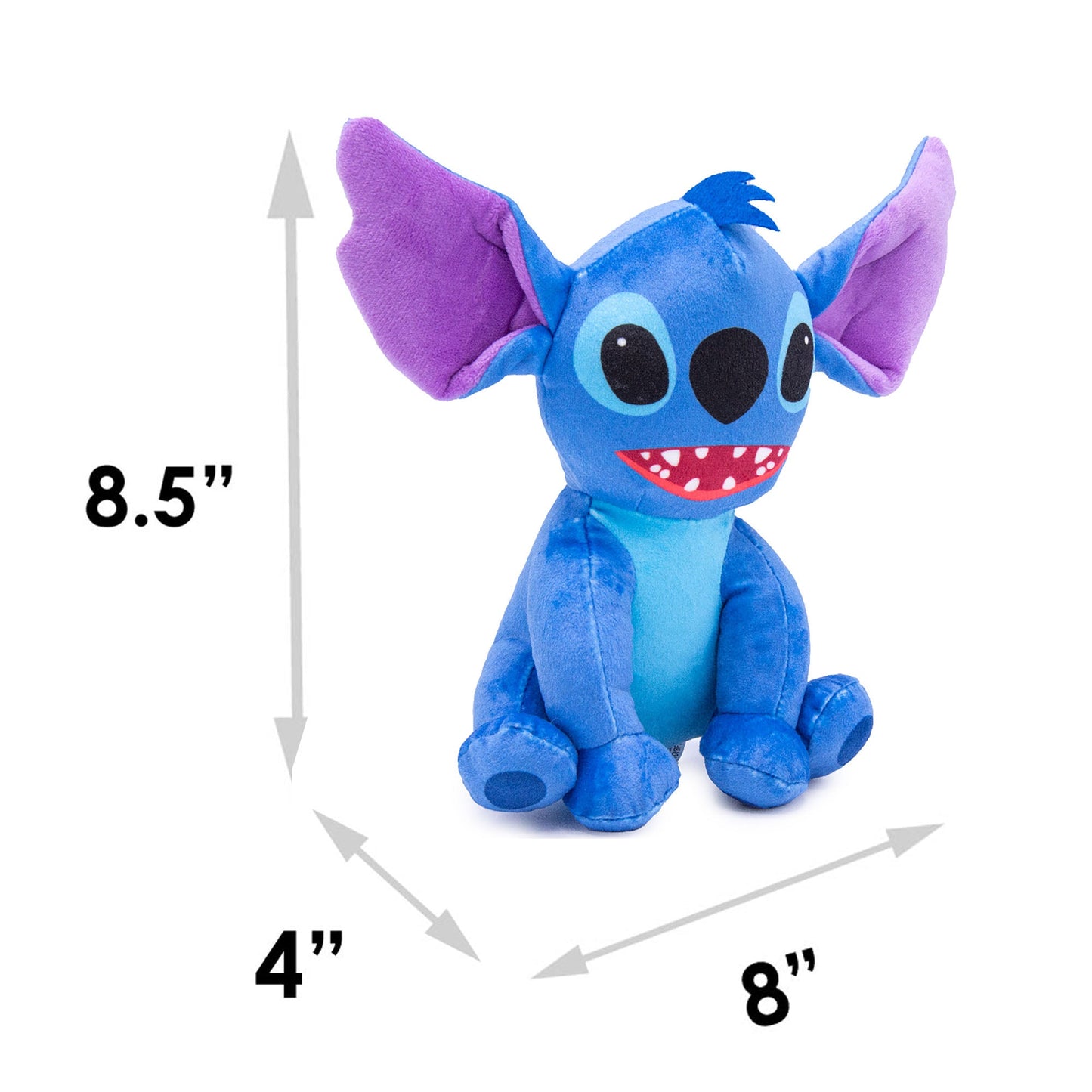 Dog Toy Squeaker Plush - Lilo and Stitch Stitch Full Body Sitting Pose