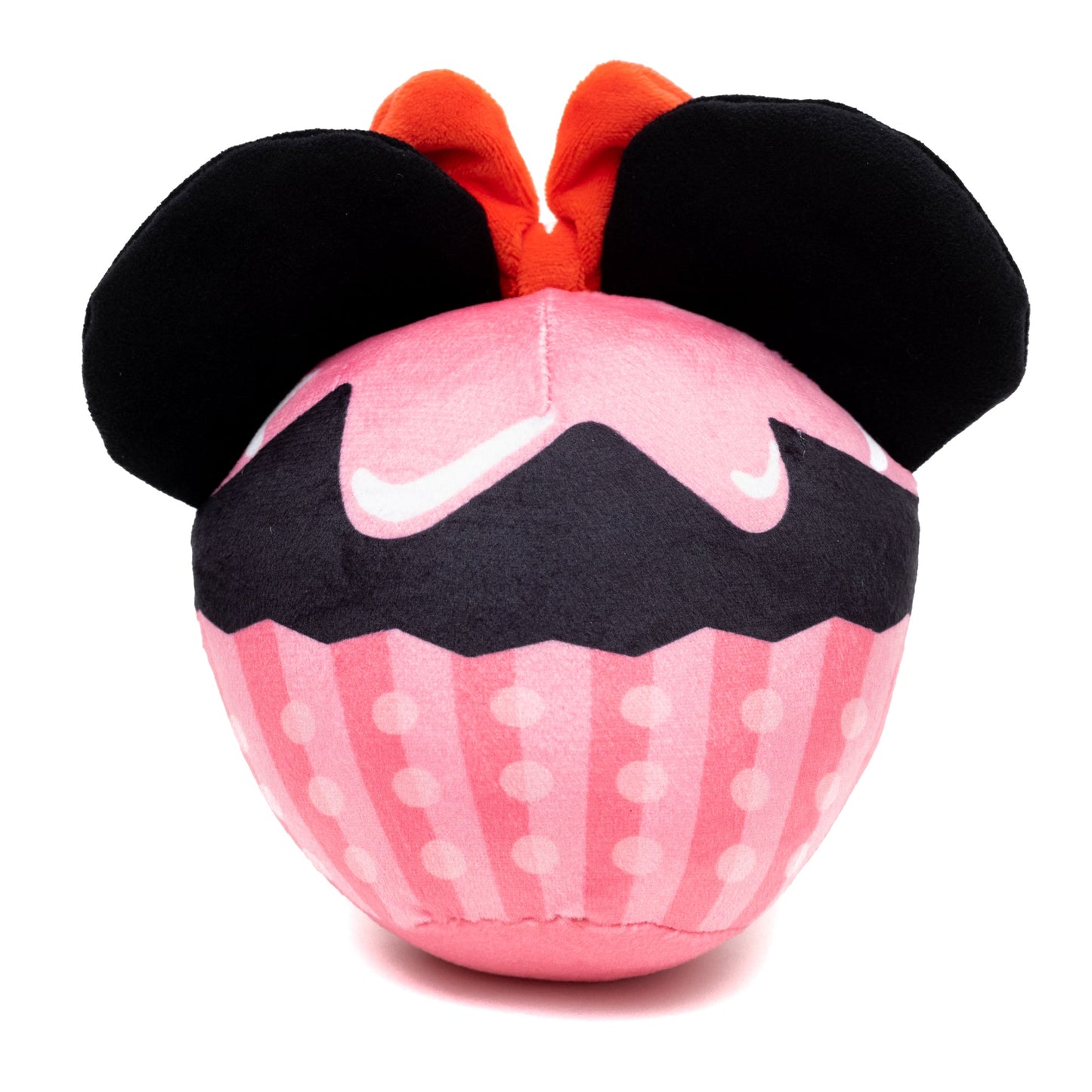 Dog Toy Squeaker Plush - Minnie Mouse Cupcake with Ears and Bow