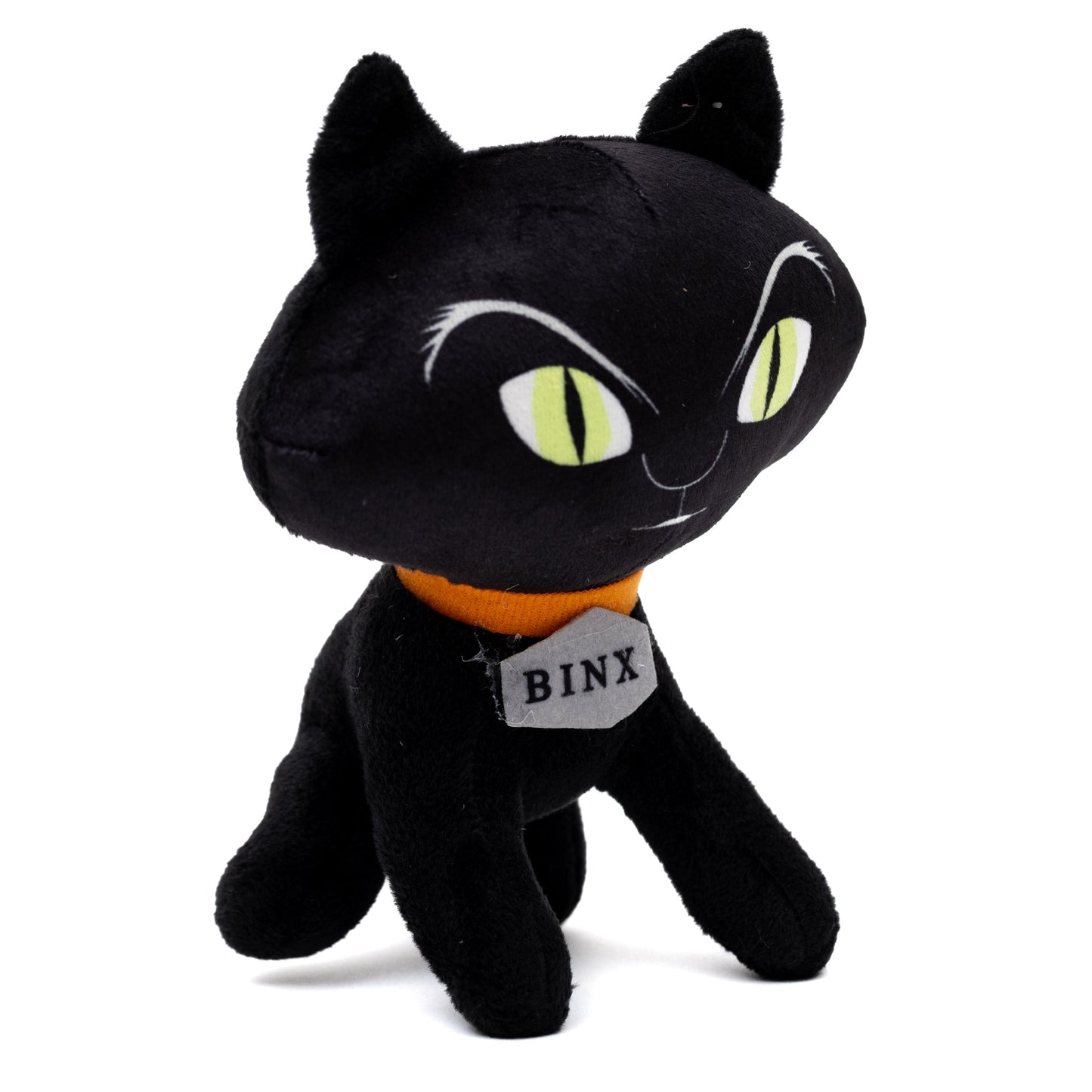 Dog Toy Squeaker Plush - Hocus Pocus Binx Cat Sitting Pose