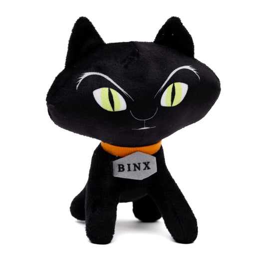 Dog Toy Squeaker Plush - Hocus Pocus Binx Cat Sitting Pose