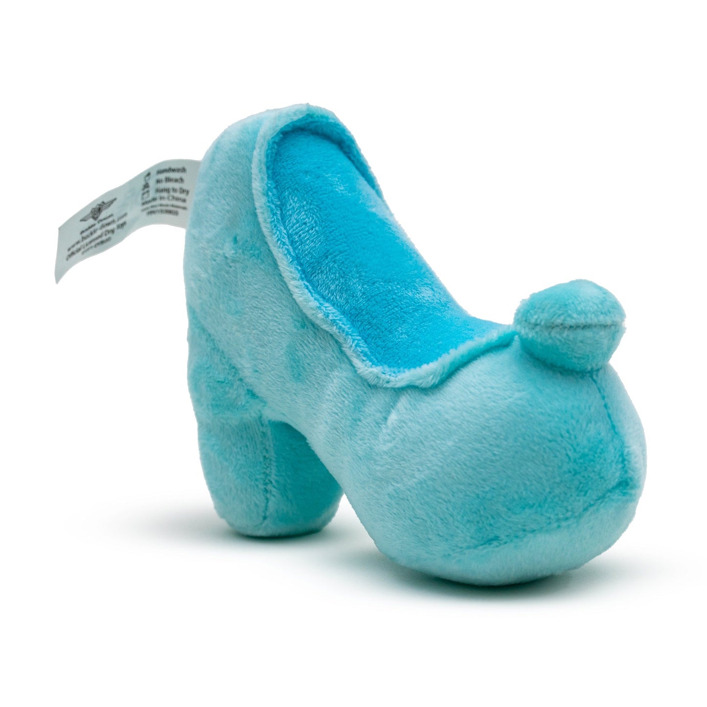 Dog Toy Squeaker Plush - Cinderella Slipper Replica Light Blue