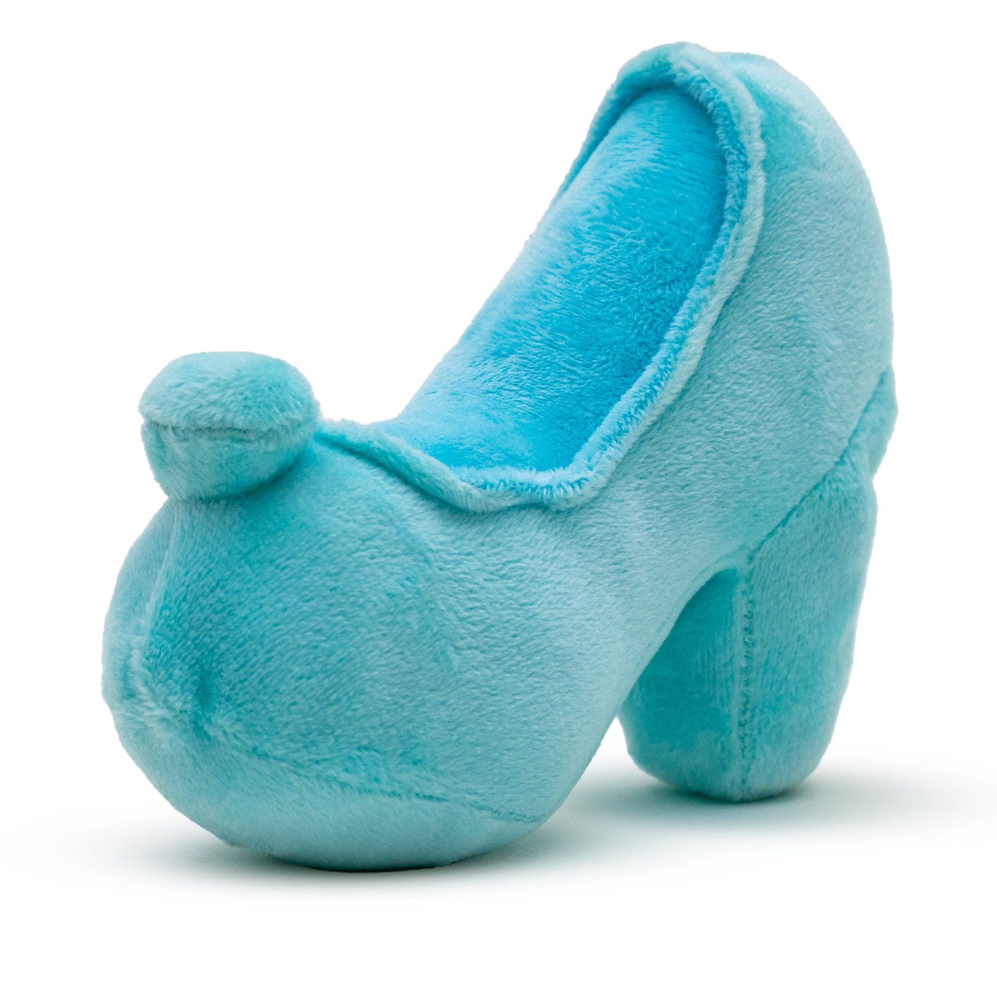 Dog Toy Squeaker Plush - Cinderella Slipper Replica Light Blue