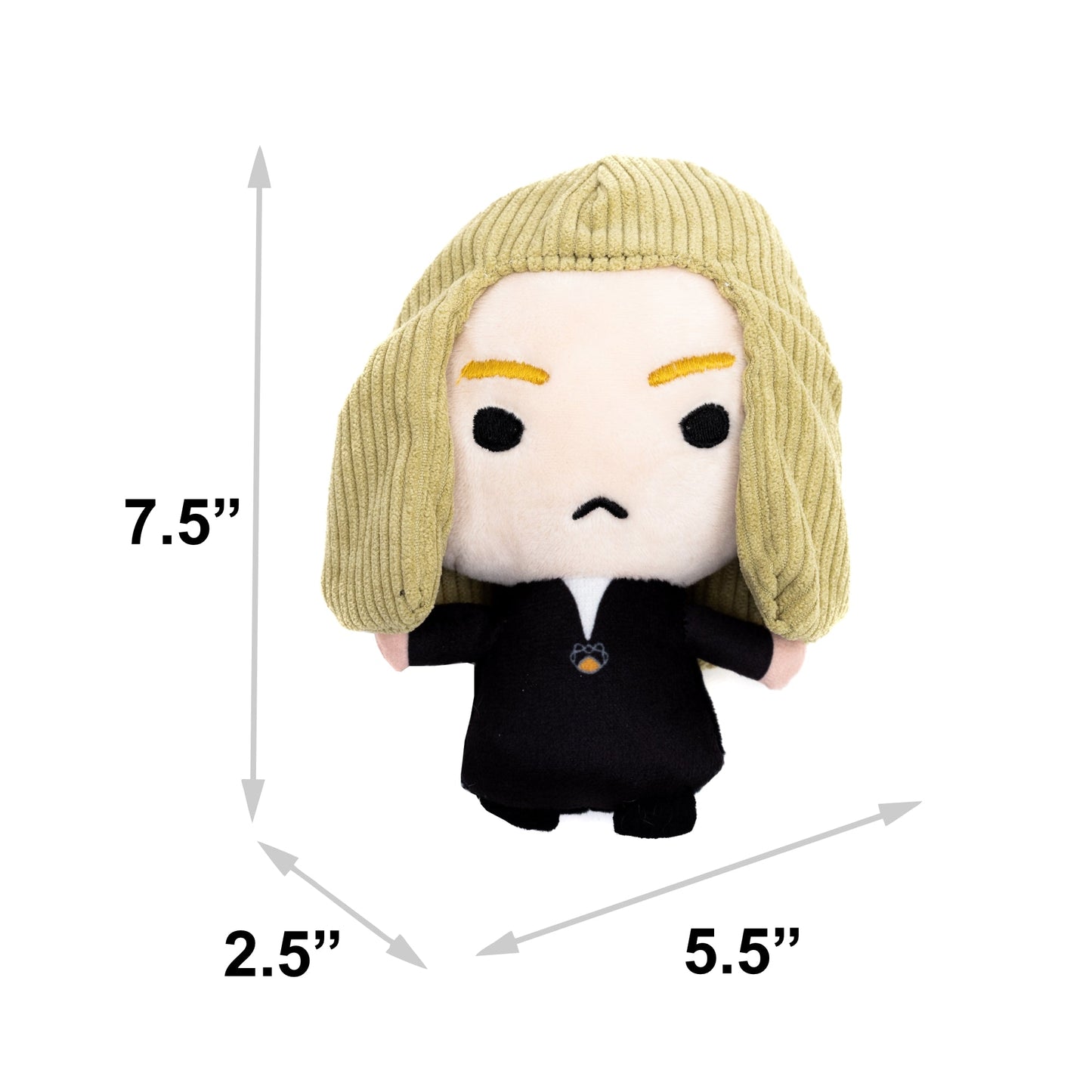 Dog Toy Squeaker Plush - Harry Potter Lucius Malfoy Standing Charm Full Body Pose