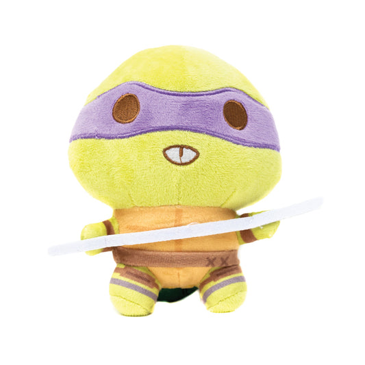 Dog Toy Squeaker Plush - Teenage Mutant Ninja Turtles Donatello Full Body Staff Pose Purple