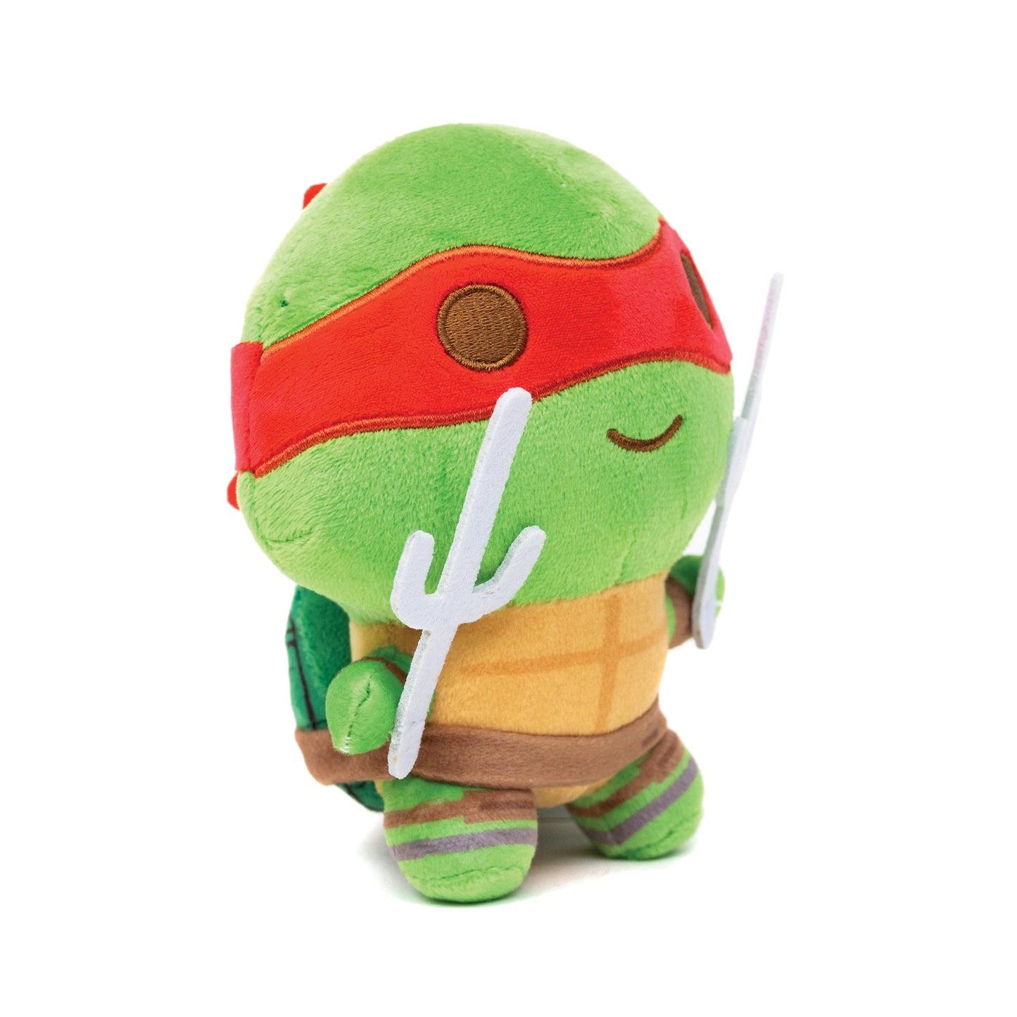 Dog Toy Squeaker Plush - Teenage Mutant Ninja Turtles Raphael Full Body Sais Pose Red