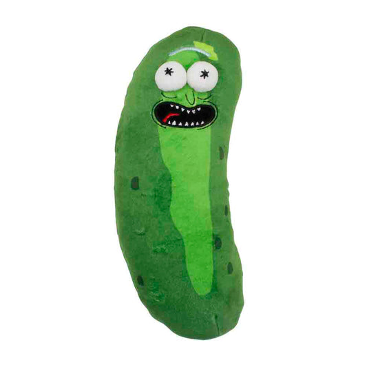 Dog Toy Squeaker Plush - Rick and Morty Pickle Rick Pose Greens