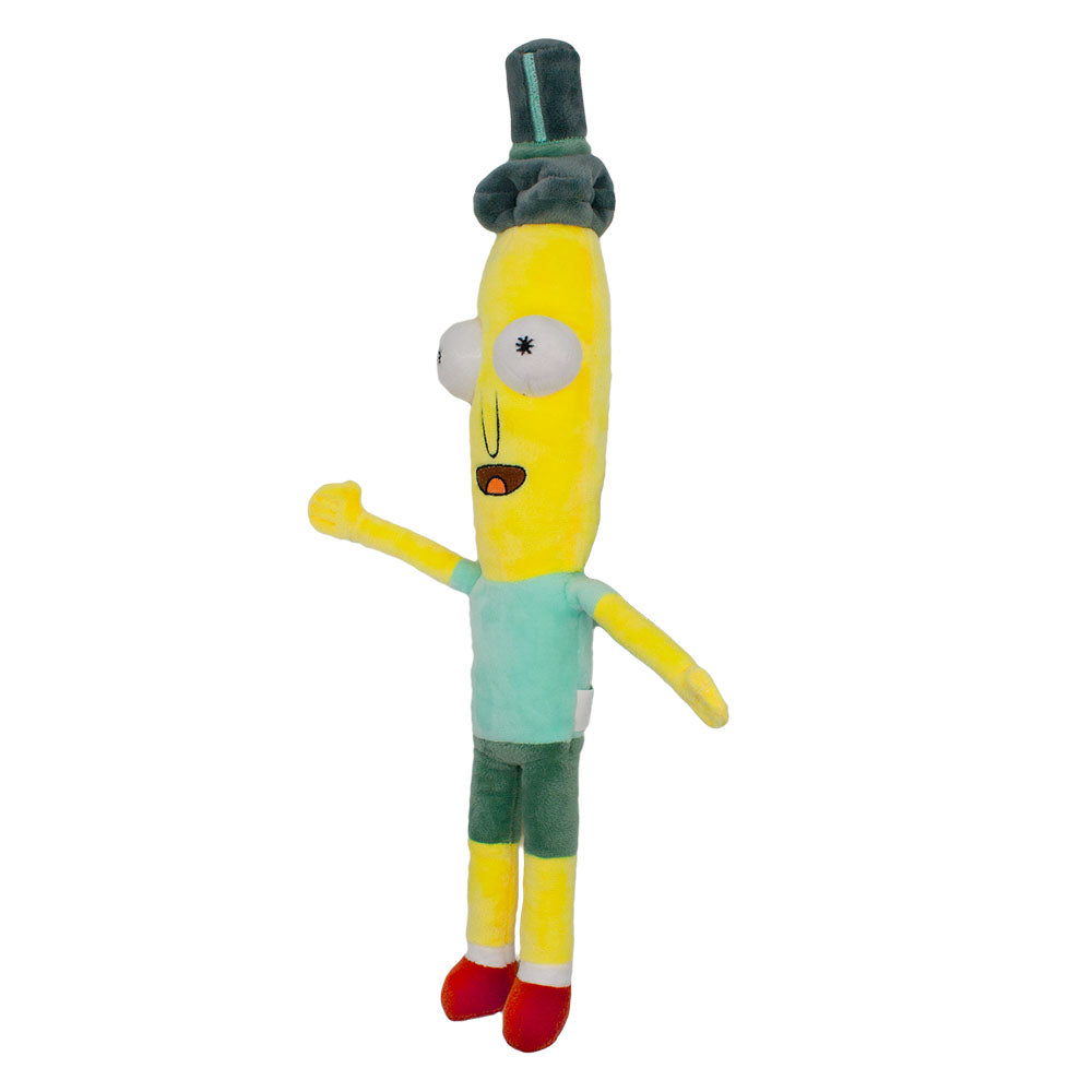 Dog Toy Squeaker Plush - Rick and Morty Mr. Poopybutthole Full Body Pose