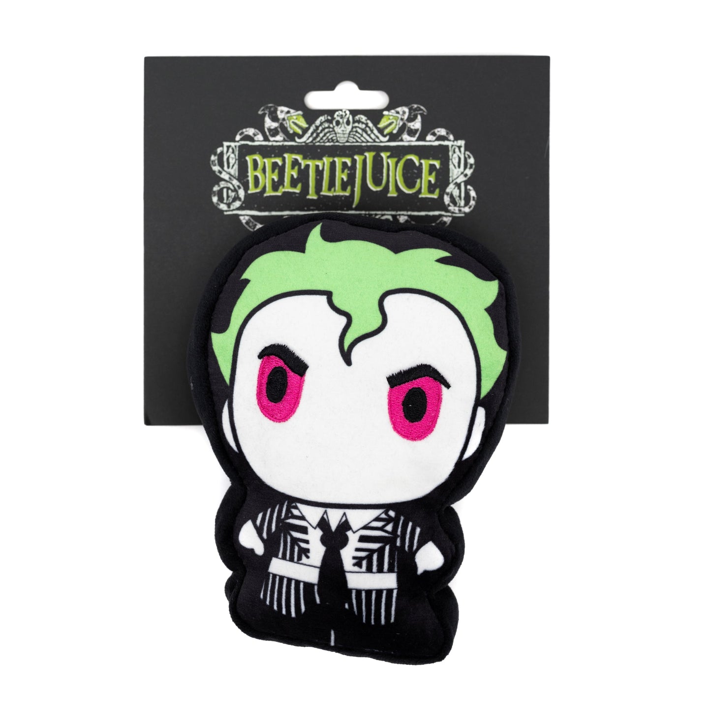 Dog Toy Squeaker Plush - Chibi Beetlejuice Standing Pose