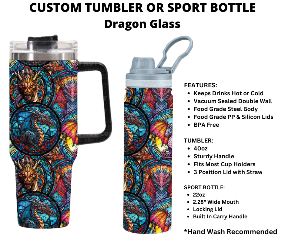 Dragon Glass Custom Sport Bottle