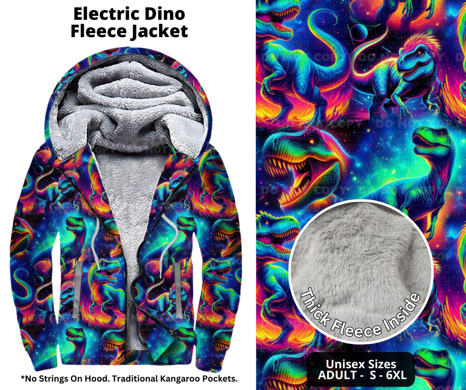 Preorder! Closes 10/21. ETA Jan. Electric Dino Jackets