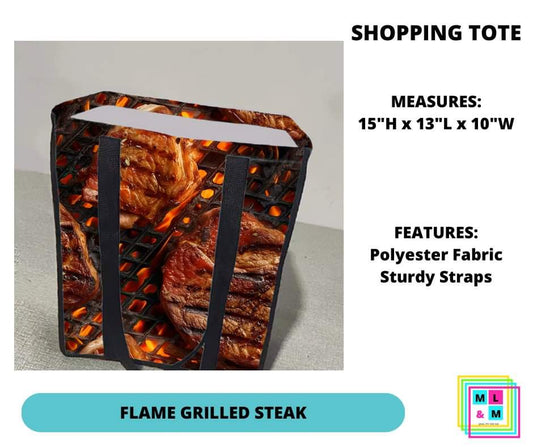 Flame Grilled Steak Shopping Tote