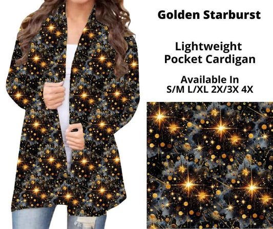 Preorder! Closes 10/16. ETA Dec. Golden Starburst Pocket Cardigan