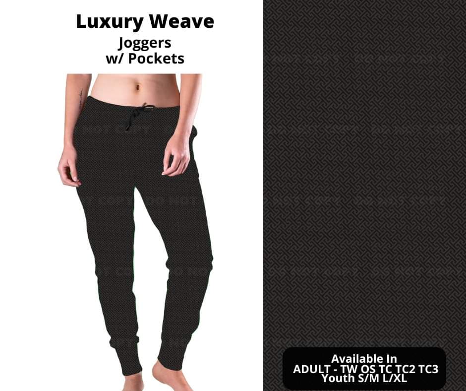 Preorder! Closes 10/17. ETA Dec. Luxury Weave Joggers