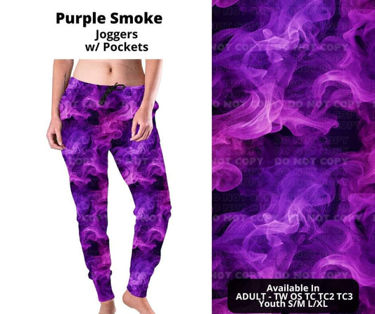 Preorder! Closes 10/23. ETA Dec. Purple Smoke Joggers